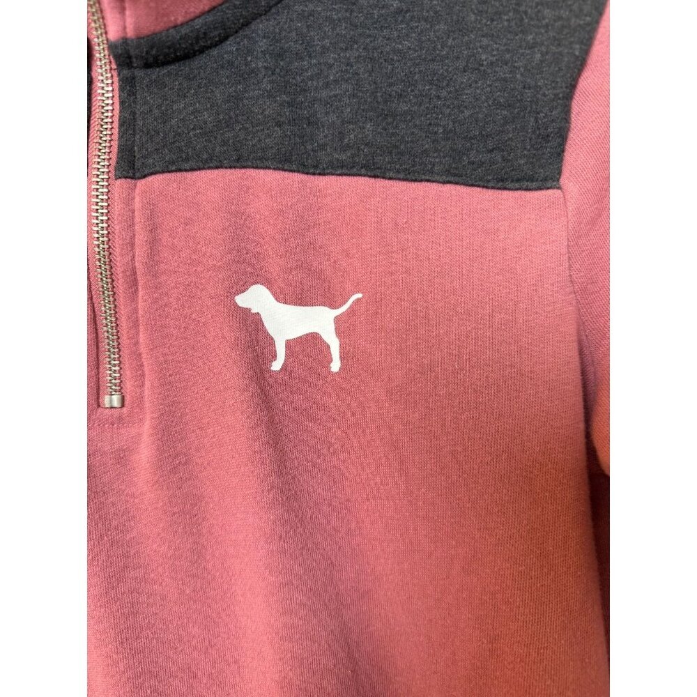 Victoria's Secret Pink Women's Mauve Pink 1/4 Zip Pullover Sweatshirt Size XS - Picture 2 of 12